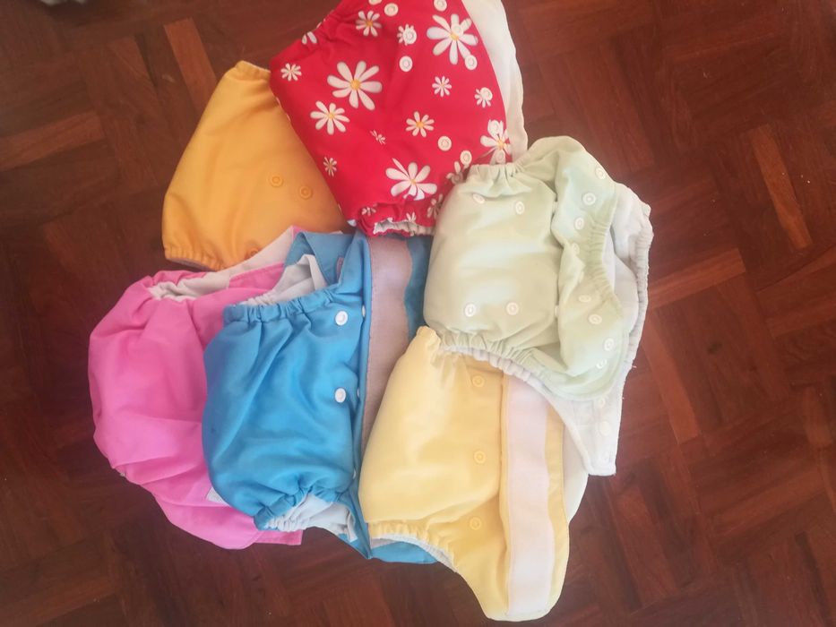 Fraldas de pano 2em1 (pano+capa) valor por unidade