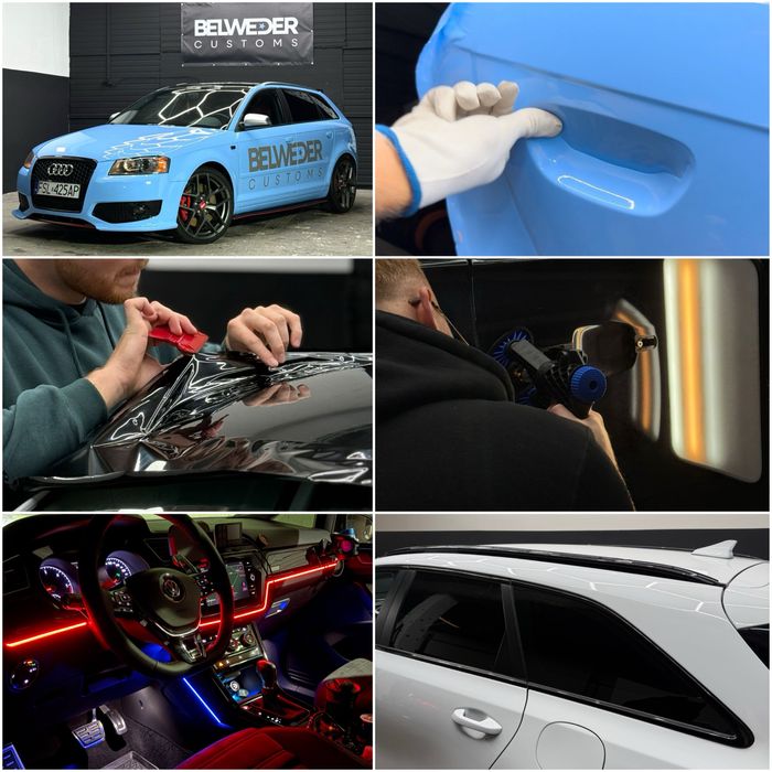 Oklejanie | Folie PPF | Usuwanie Wgnieceń | Ambient | Przyciemnianie