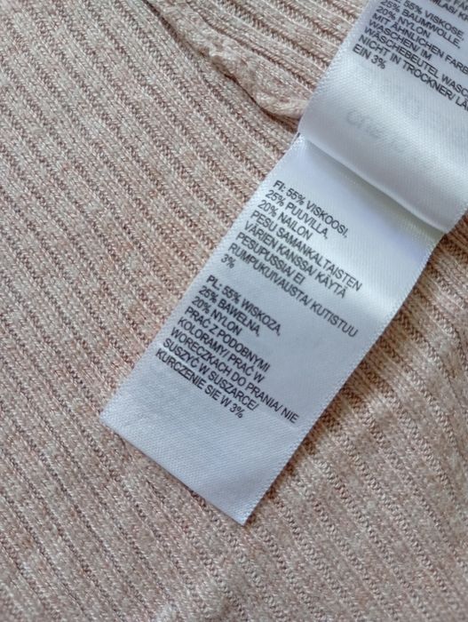 Piękny kardigan glamour uroczy wiskoza bawełna M