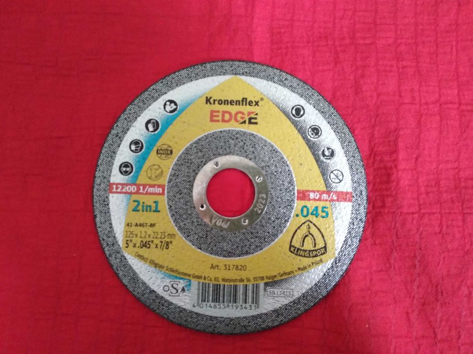 Круг отрезной по металлу Kronenflex EDGE Special 125х1.2х22.23мм