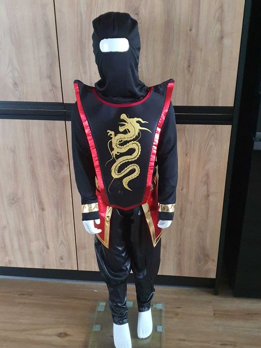 Strój przebranie kostium dla chłopca bal NINJA 110-120