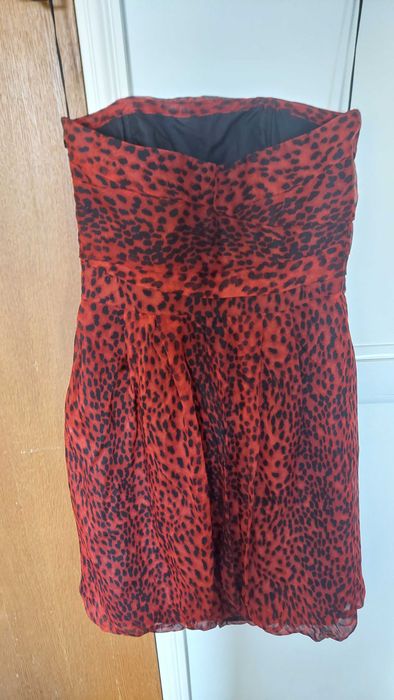 Vestido formal sem alças Zara