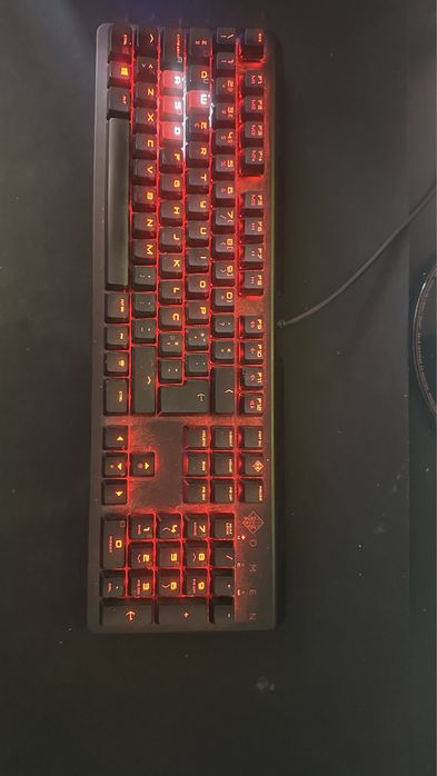 Teclado Gaming HP ONEN Encoder Red (mecânico)
