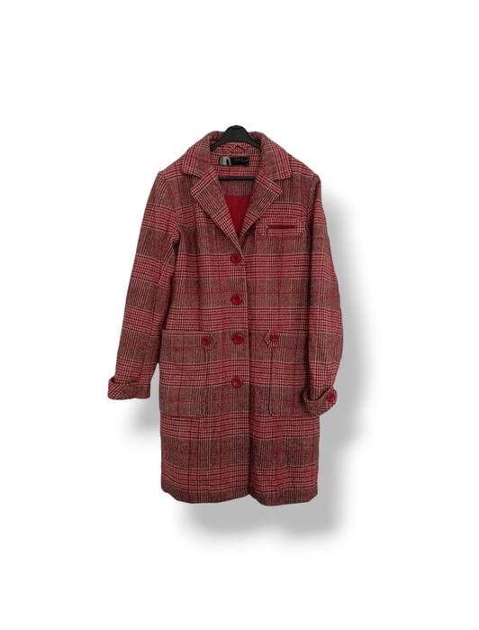 Wełniany płaszcz w pepitkę ONLY r.Xl