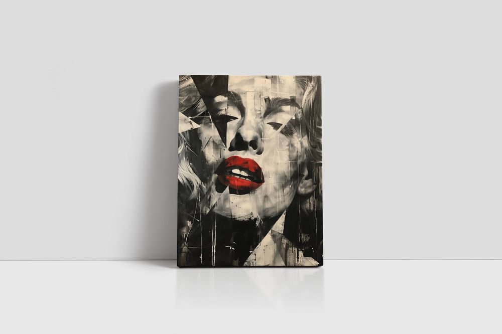 Obraz na płótnie Marilyn Monroe 60x80 cm - Ikona Popkultury w Pop-Art