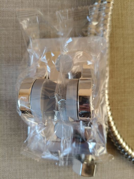 słuchawka prysznicowa + wąż + uchwyt - biała