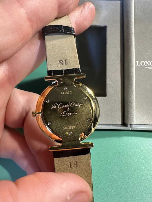 Longines Le Grande Classique Biała tarcza / Skóra Ø33mm nowy pasek