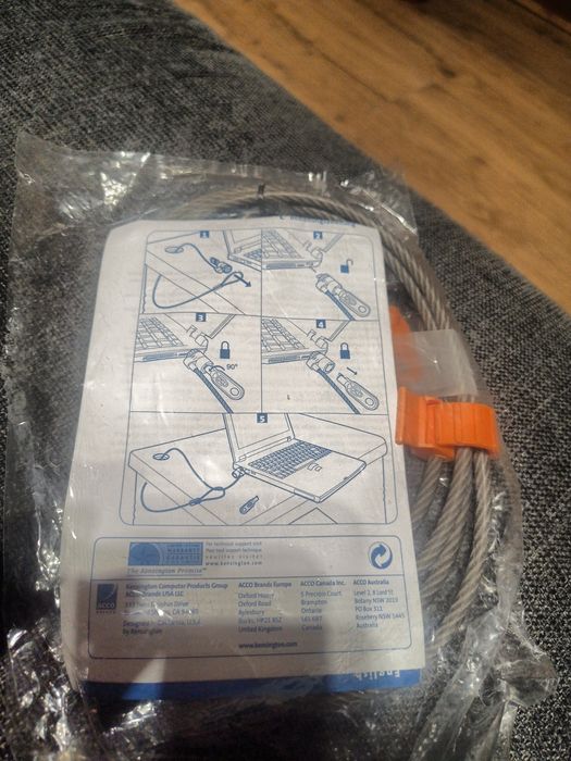 Kensington MicroSaver – Oryginalna Linka Zabezpieczająca do Laptopa –