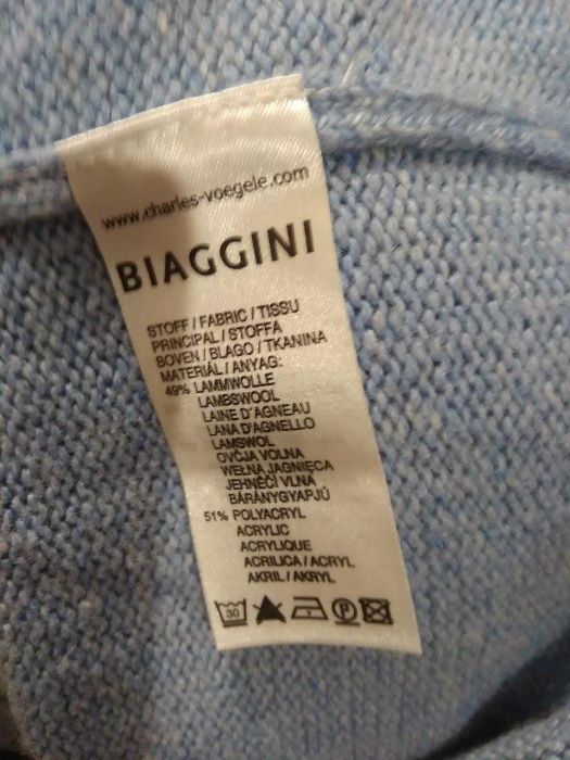 Sweter męski BIAGGINI włoski, na suwak roz. XXL