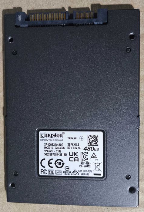 SSD диск 480 gb Kingston SA400S37480G - 1