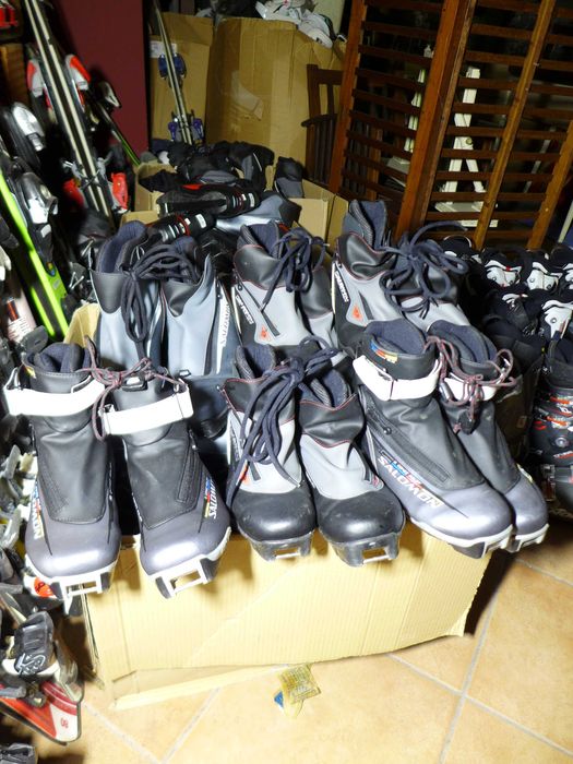 ZESTAW - narty biegowe, buty i kije