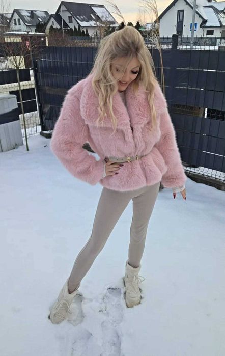 futerko cieple duze puder cukierek mis francja