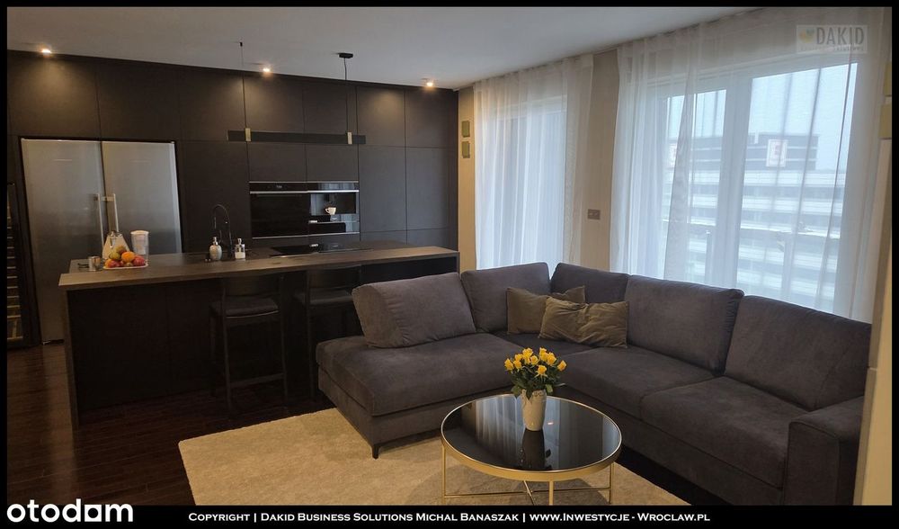 Wrocław-Krzyki-Apartament z tarasem, Salon 41m2, 2 miejsca parking.