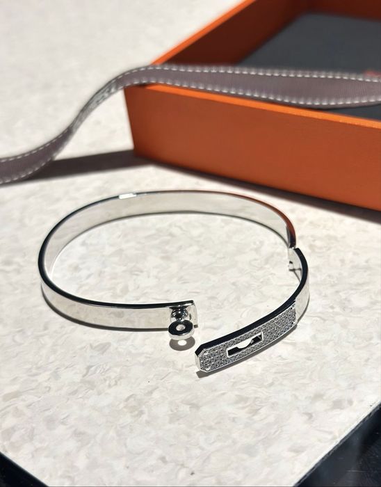 Браслет Hermes Kelly зі стразами люкс