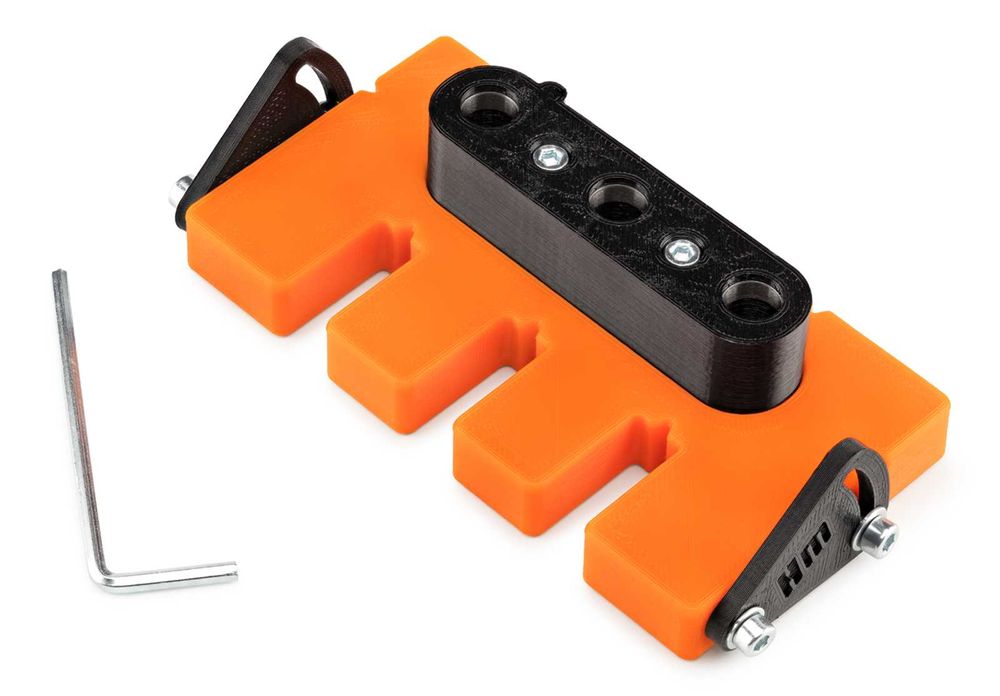 Кондуктор для сверления в пласть под Минификс, шканты, конфирматы.