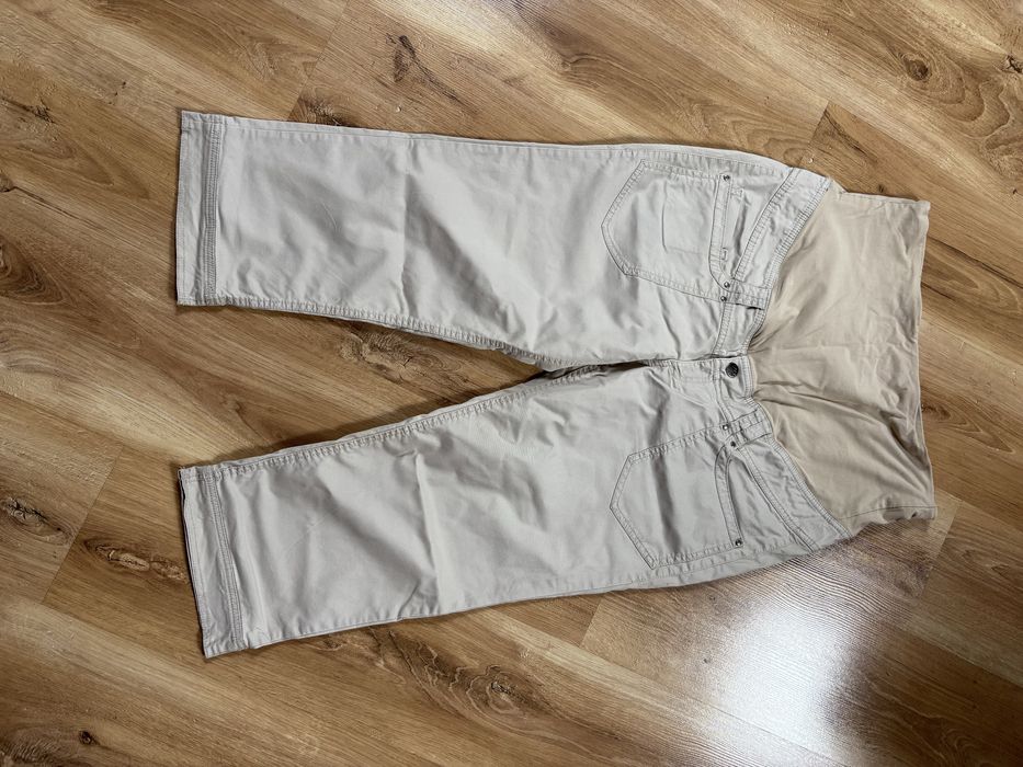 Beżowe spodnie ciążowe H&M rozmiar 48