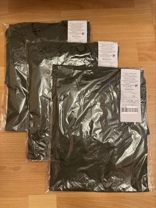 3x Bielizna letnia 518L/MON r. S Komplet Tshirt + Spodenki Krajewski Zestaw Khaki