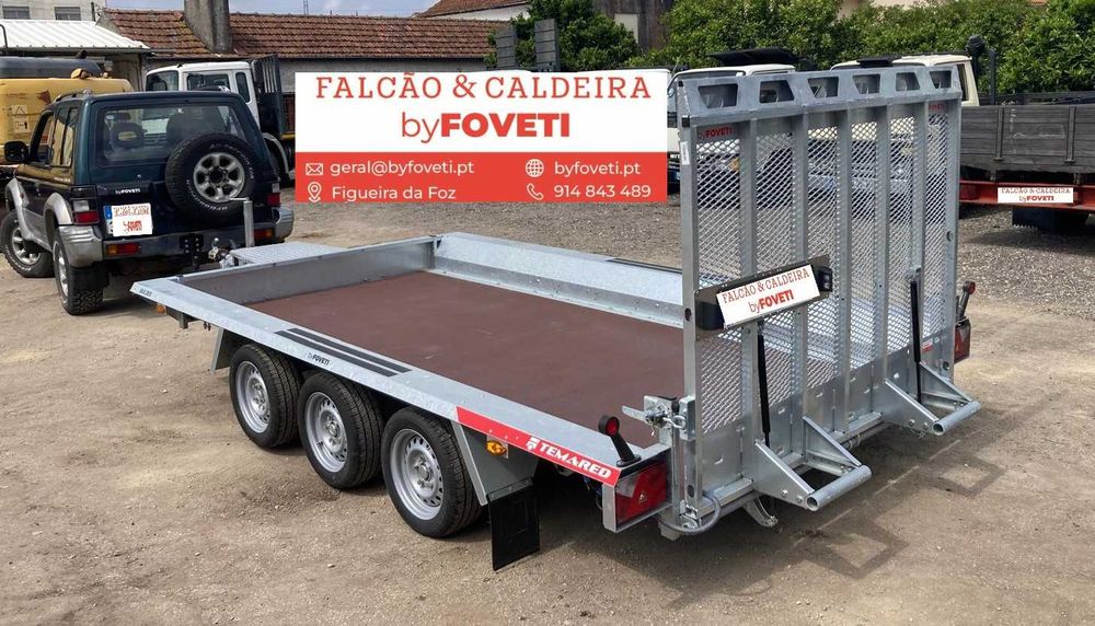 Atrelado para Máquina Giratória - Reboque para Máquina Bobcat - Traillers para escavadora