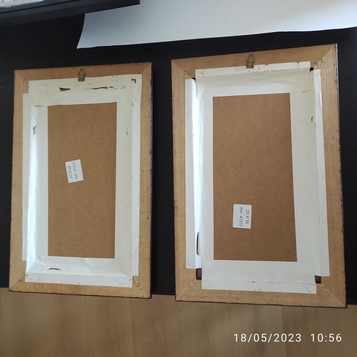2 quadros, de tema floral