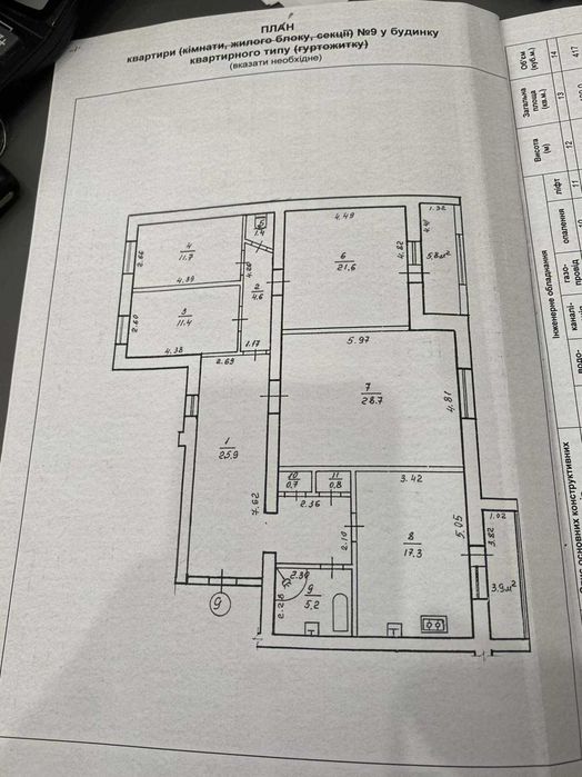 Постанови, Продаж 4-х.кім. квартири/ 139м2