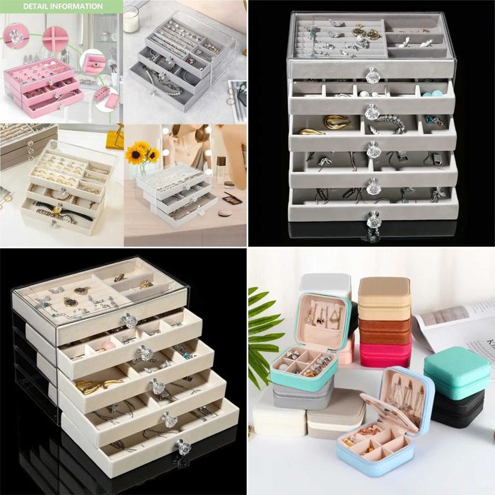 Guarda Jóias. Presente de luxo. Três tamanhos e modelos. Novos.