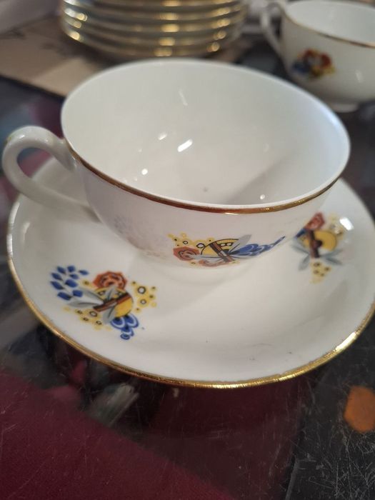 Елітний чайний сервіз Limoges BRP (Франція) — Ар-Деко, порцеляна