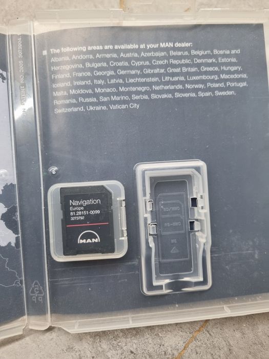 Карта навігації MAN tgx, tgs, tgl