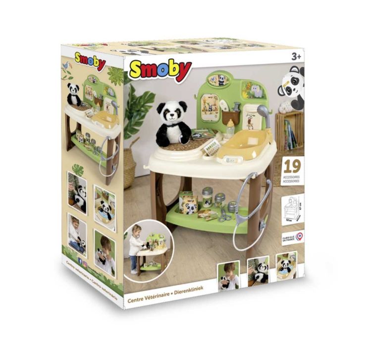 Ігровий набір Smoby Центр для догляду за тваринами з пандою (340406)