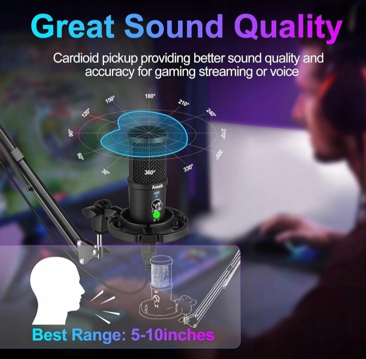 Mikrofon pojemnościowy studyjny Aveek BM-66