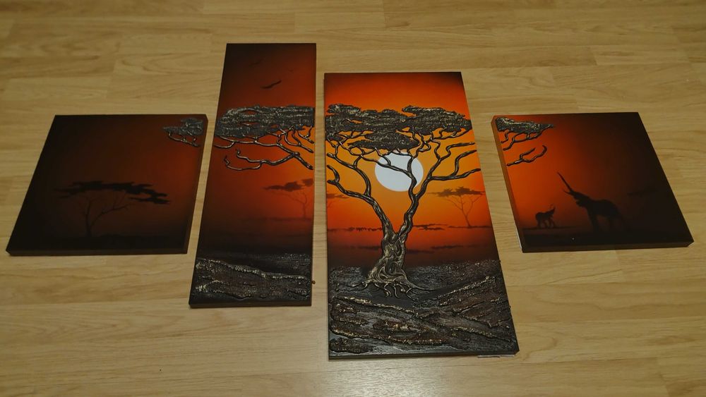 Obraz składający się z 4 części