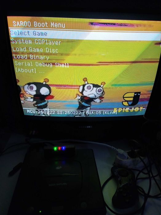 Sega Saturn Cartucho multi jogos128gigas