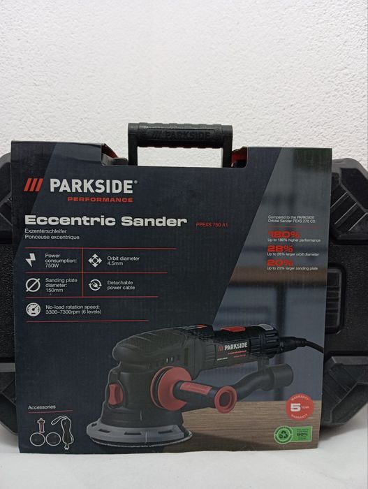 Ексцентрикова шліфувальна машина parkside PPEXS 750 A1, шліфмашинка