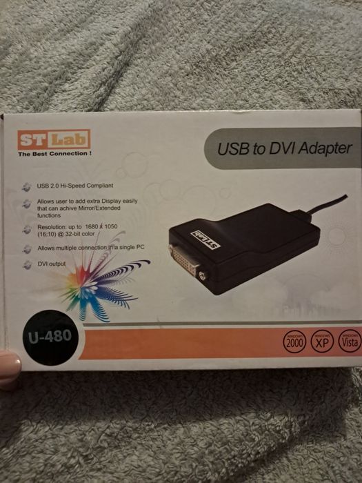 Adapter ST-Lab U-480 USB to DVI Nowy