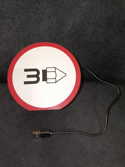 Candeeiro LED 3D personalizado (LED Lamp)