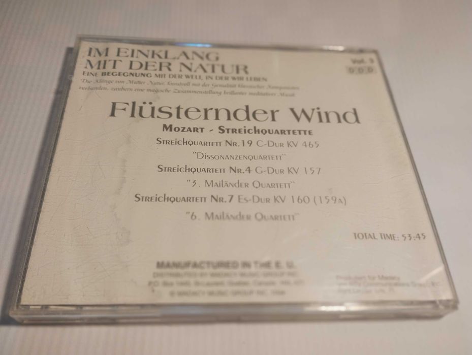 Im Einklang mit der natur Mozart CD