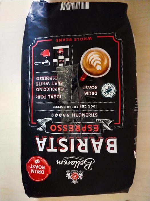 Nowe opakowanie kawy ziarnistej Bellarom Barista Espresso 1 kg