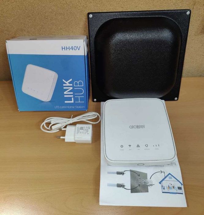 4G комплект інтернету Alcatel HH40 + антена MIMO 18дБ (від павербанка)
