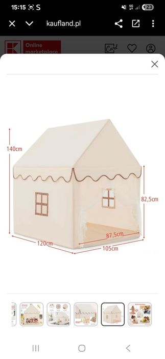 Namiot dla dzieci domek boho