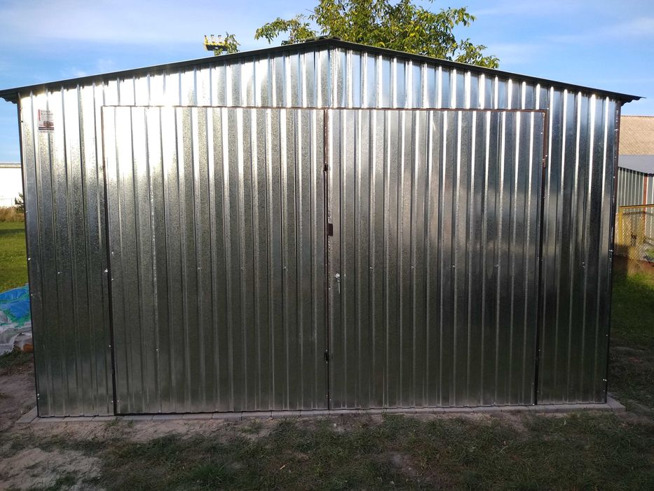 Garaż Blaszany 4x5 Pojedyńczy  Różne 3x5 3x6 4x5 6x5