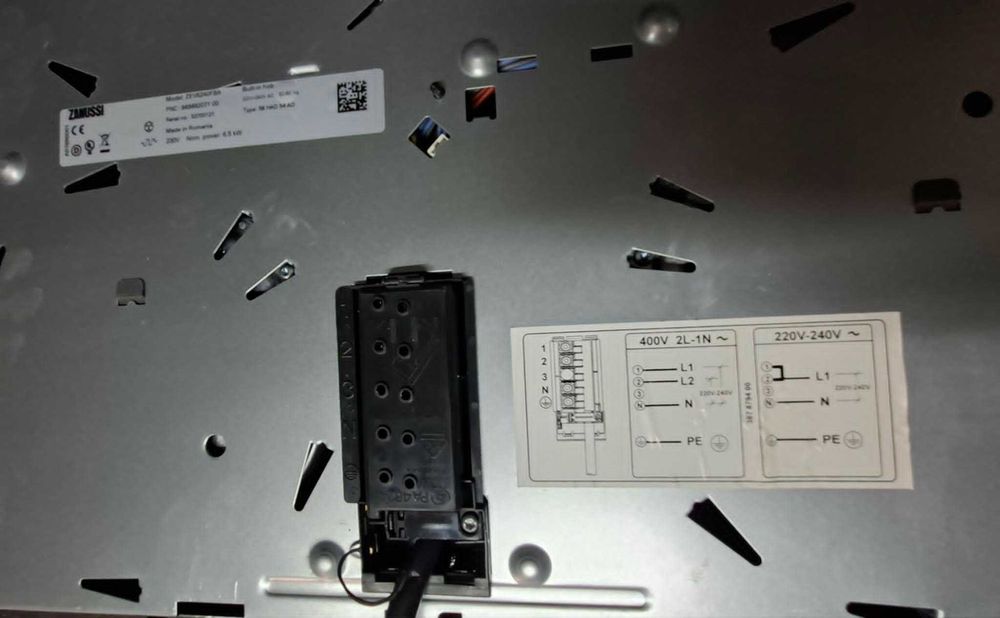 Placa de indução Zanussi 4 queimadores