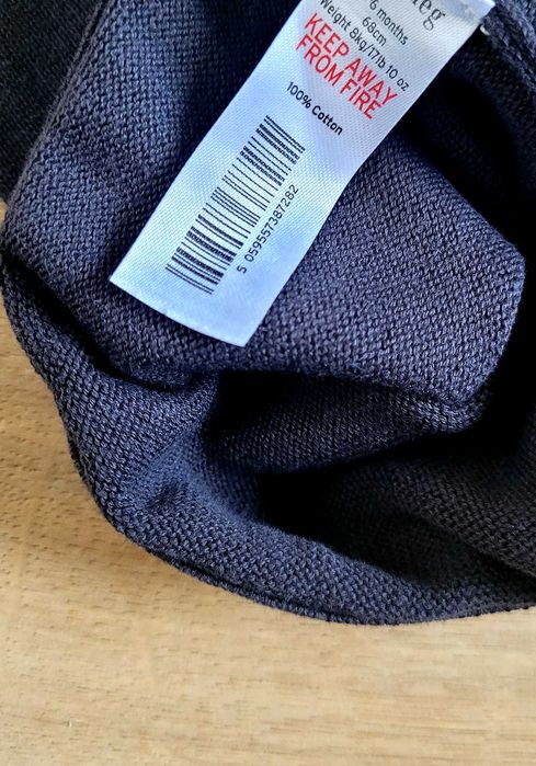 Komplet niemowlęcy 68 3-6 ciepła bluza dzianinowe spodnie unisex 2szt