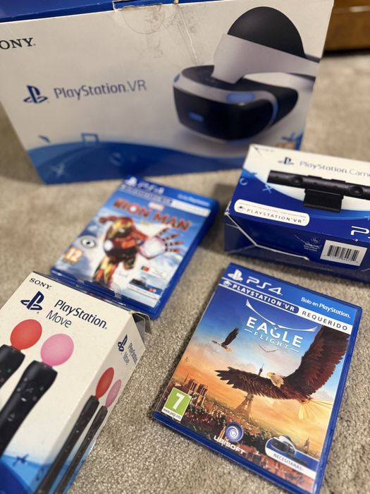 PlayStation VR (PS4) – KIT COMPLETO + JOGOS