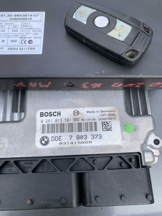Bmw 520 e60 e61 2.0 m47n2 163 manual zestaw startowy komputer 7.803373