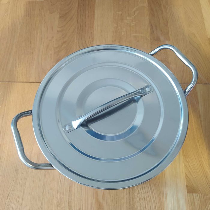 garnek 7 litrów nowy zapakowany z pokrywką gaz indukcja jakość gastron