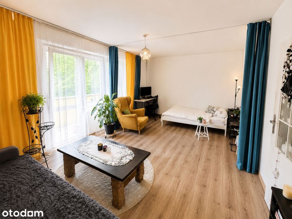 Przestronna kawalerka z balkonem | 49 m2