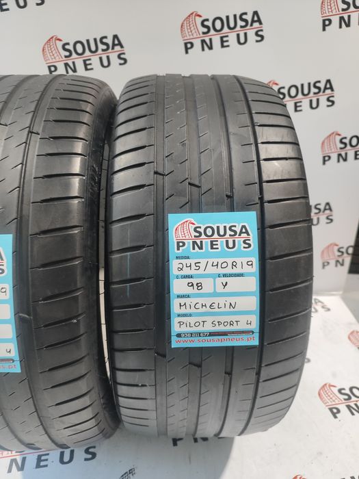 2 pneus semi novos 245-40R19 Michelin - Oferta dos Portes