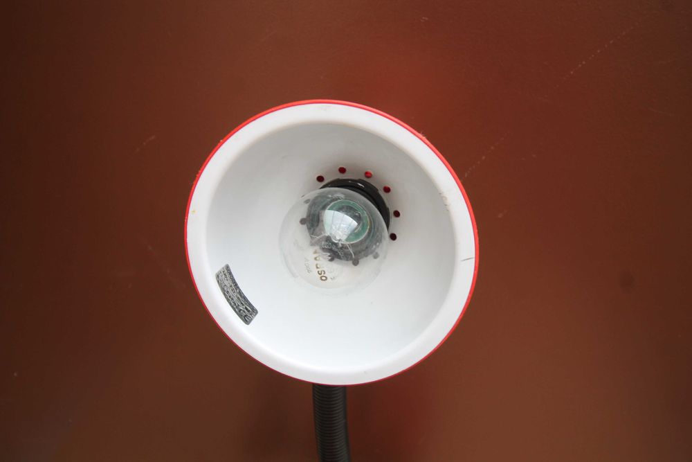 Candeeiro de Secretária  Vermelho