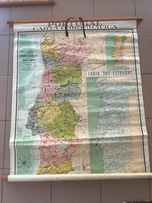 Mapas escolares antigos - Portugal