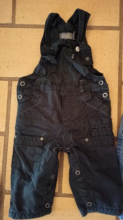 Conjunto de 4 jardineiras bebe menino