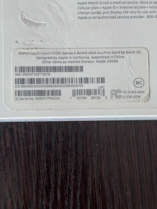 Apple watch series 5 40 mm Gold